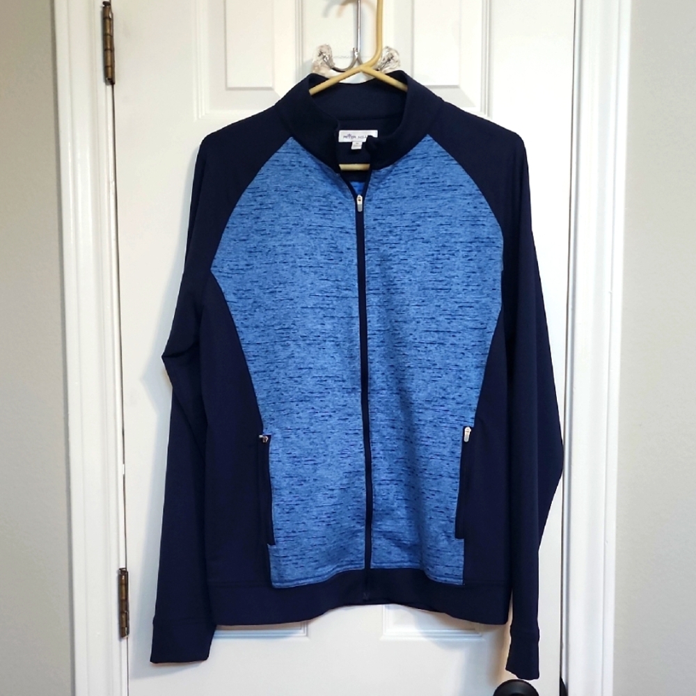 Peter Millar Performance Blue Full Zip Lightweigh… - image 1
